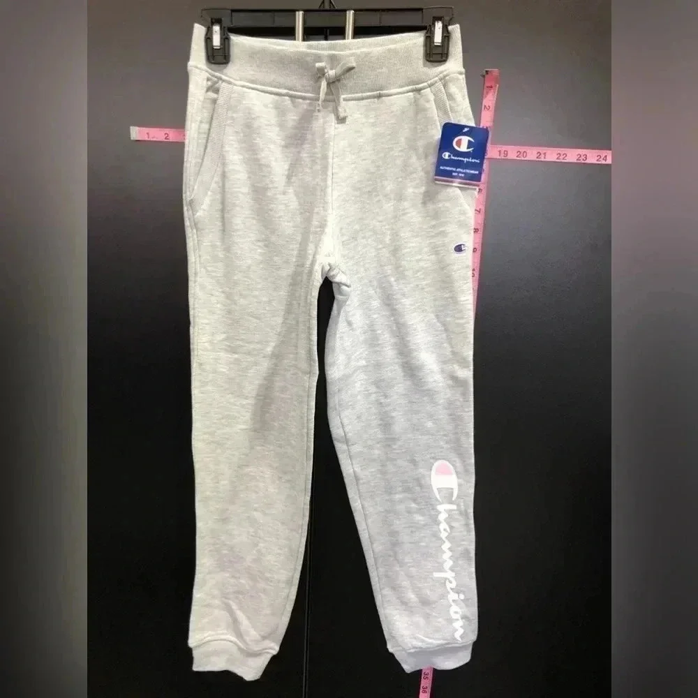 Champion Fleece Lined Joggers/sweatpants,hip pockets,drawcord elastic waist,logo